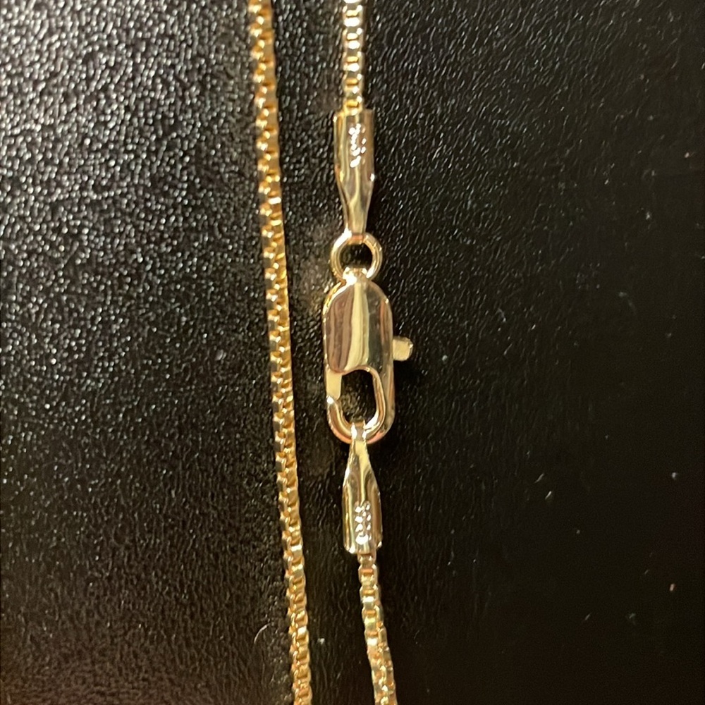 Premium Thick 14K Italian Gold Plated 16 inch Chain - Picture 8 of 8